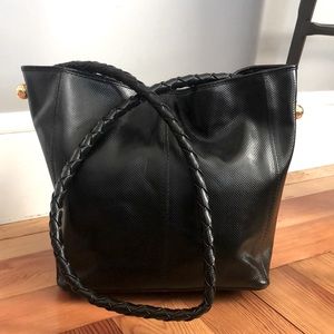 Bottega Veneta Black Bucket Shoulder Bag